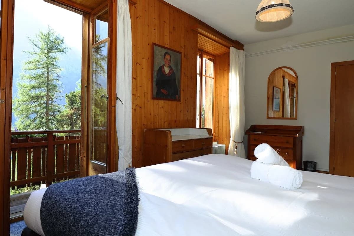 Chambre Vue Montagne face au Mont-Collon — Grand Hôtel & Kurhaus Arolla